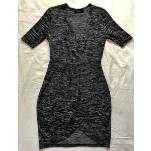 Heather Gray Wrap Front Apt.9 Dress (NEVER WORN)